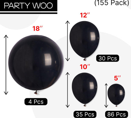 Product Image 2 - PartyWoo Black Balloon
