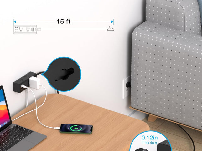 Product Image 2 - 15Ft Extension Cord wi