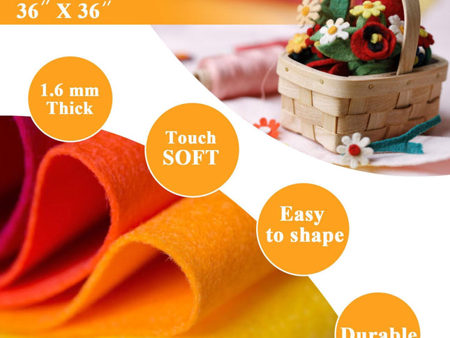 Product Image 2 - Yellow Felt Fabric 36 