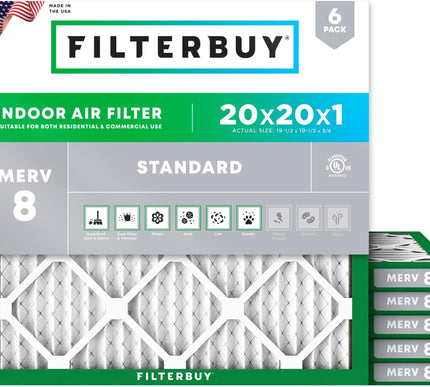 Product Image 1 - Filterbuy 20x20x1 Air 