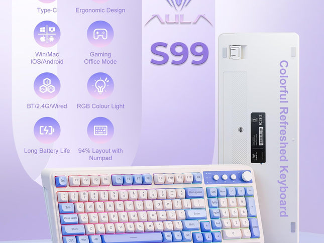 Product Image 2 - AULA S99 Wireless Keyb