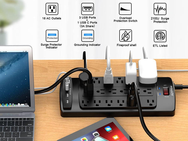 Product Image 2 - 18 Outlets Surge Prote