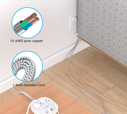 Product Image 3 - 10Ft Flat Plug Power S