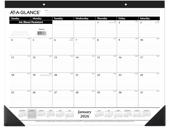 Product Image 1 - ATAGLANCE 2026 Desk Ca