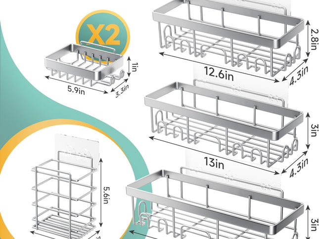 Product Image 2 - Veken Shower Caddy 6-P