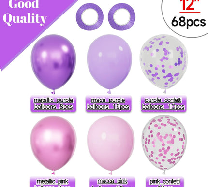 Product Image 3 - 68Pcs Pink and Purple 