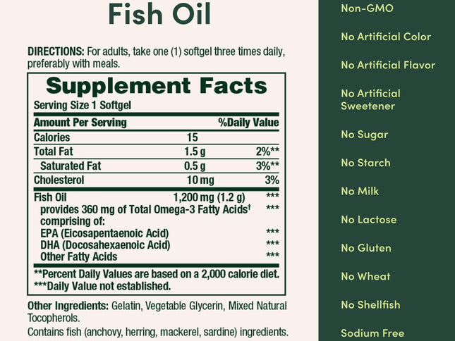 Product Image 2 - Natures Bounty Fish Oi