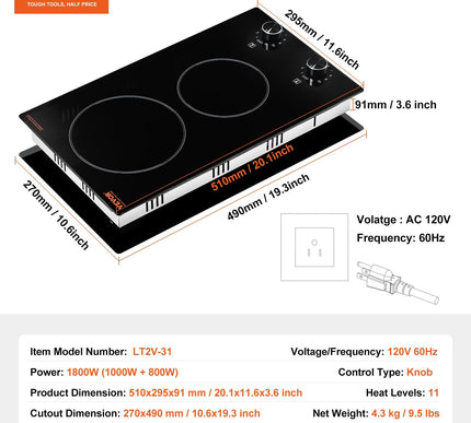 Product Image 8 - VEVOR Electric Cooktop