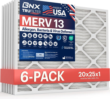 Product Image 1 - BNX TruFilter 20x25x1 