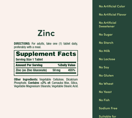 Product Image 2 - Natures Bounty Zinc 50