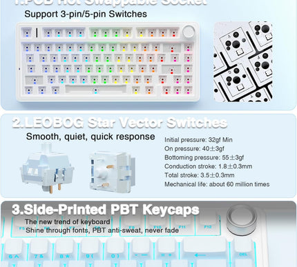 Product Image 5 - AULA F75 Pro Wireless 