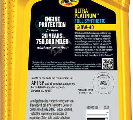Product Image 2 - Pennzoil Ultra Platinu