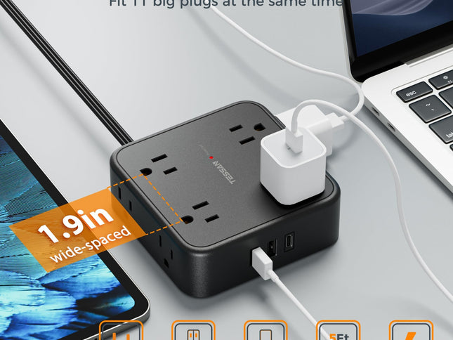 Product Image 2 - TESSAN Surge Protector
