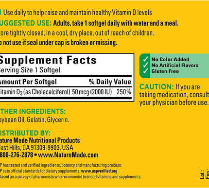 Product Image 4 - Nature Made Vitamin D3