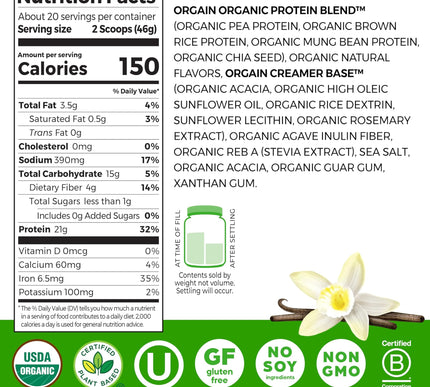Product Image 2 - Orgain Organic Vegan P