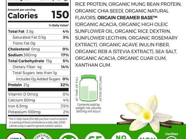 Product Image 2 - Orgain Organic Vegan P