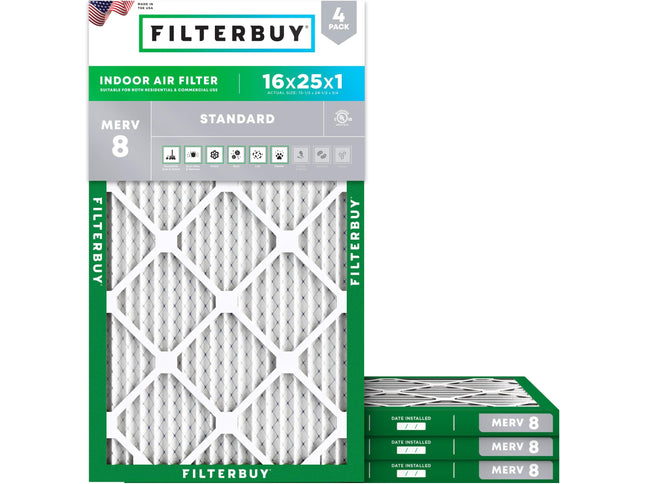Product Image 1 - Filterbuy 16x25x1 Air 