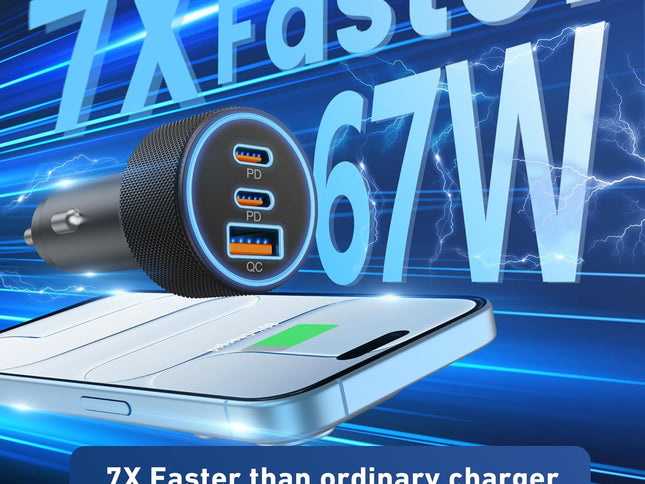 Product Image 2 - USB C Car Charger 3Por