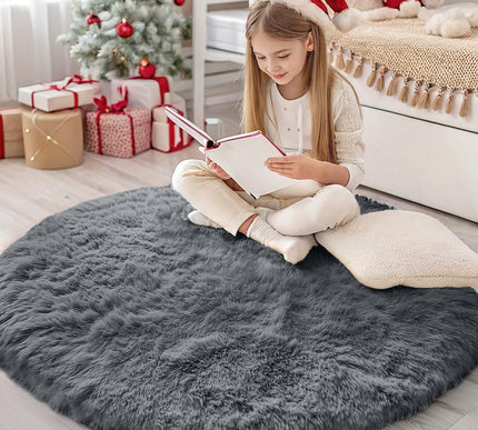 Product Image 1 - OLANLY Grey Round Rugs