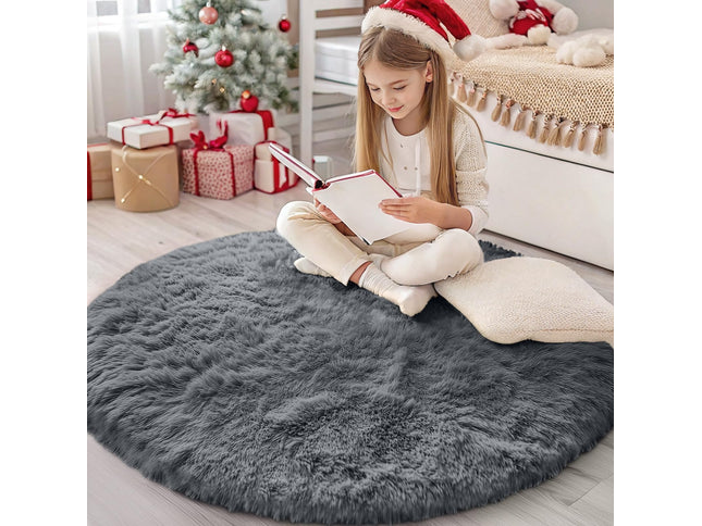 Product Image 1 - OLANLY Grey Round Rugs