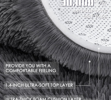 Product Image 6 - OLANLY Grey Round Rugs