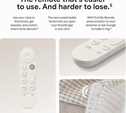 סטרימר Google TV 4K - בידור בסטרימינג מהיר לטלוויזיה עם שלט חיפוש קולי - צפייה בסרטים, תוכניות, טלוויזיה בשידור חי ונטפליקס ב-4K HDR - שליטה בבית חכם - נפח אחסון של 32 גיגה-בייט - דגם האזל