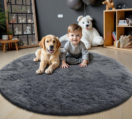 Product Image 2 - OLANLY Grey Round Rugs