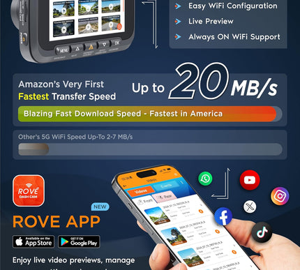 Product Image 5 - ROVE R2-4K DUAL Dash C