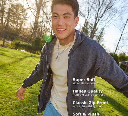 Product Image 5 - Hanes mens Fullzip Eco